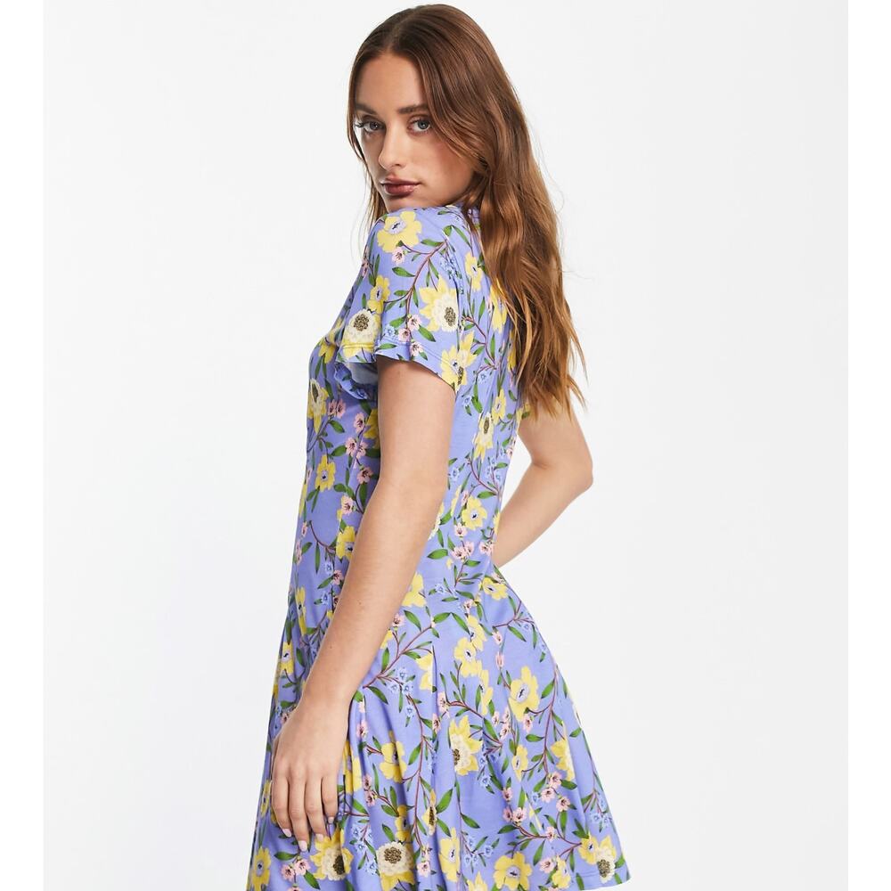 NWT French Connection Eloise Meadow Jersey VNeck Dress size 10 - Picture 9 of 15